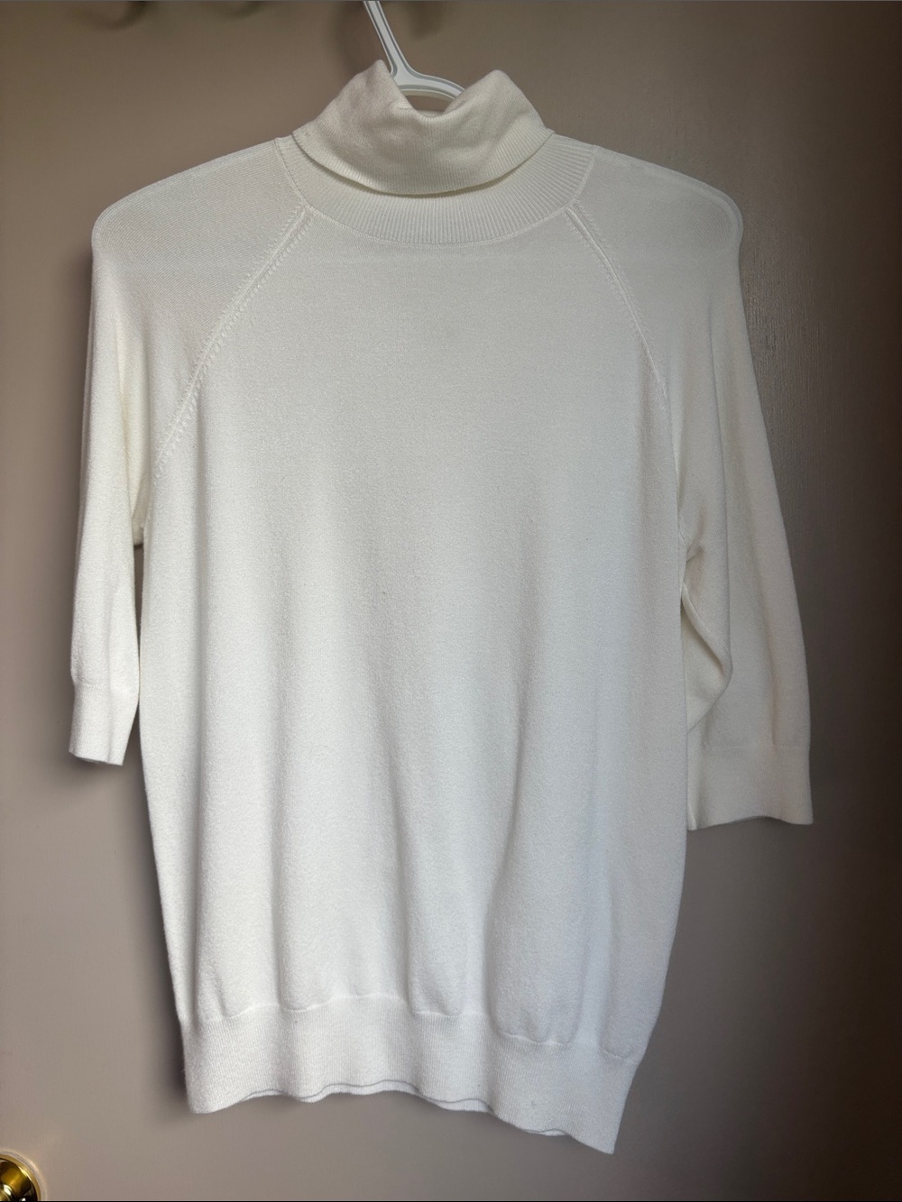 Zara Cream Women's Turtleneck Sweater